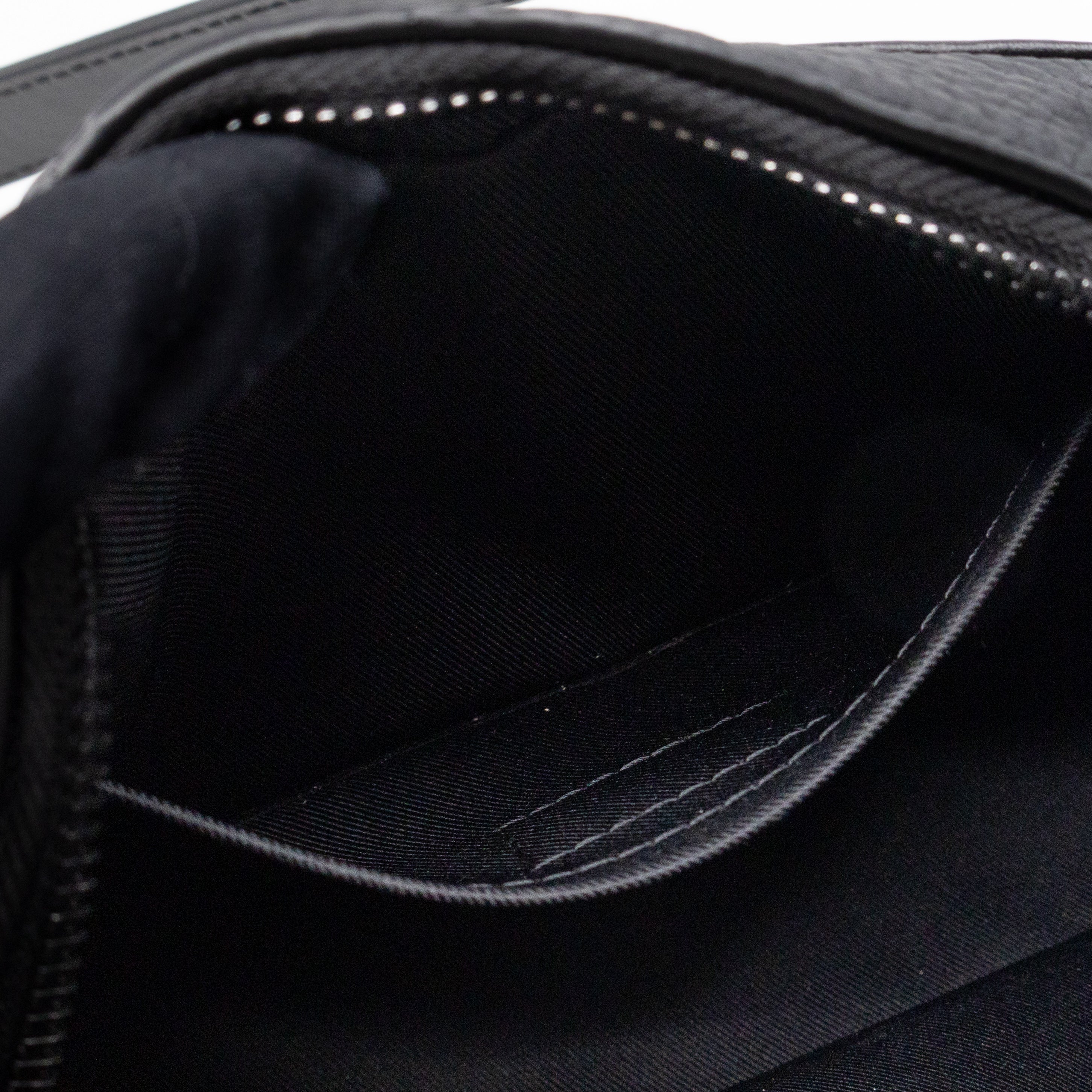 Mini Soft Trunk Bag Black Monogram Embossed Taurillon Leather