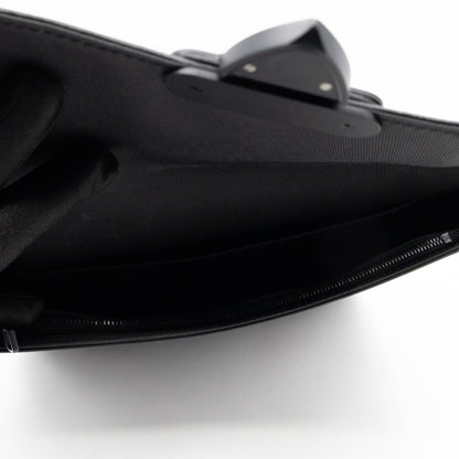 S-lock A4 Pouch Monogram Macassar