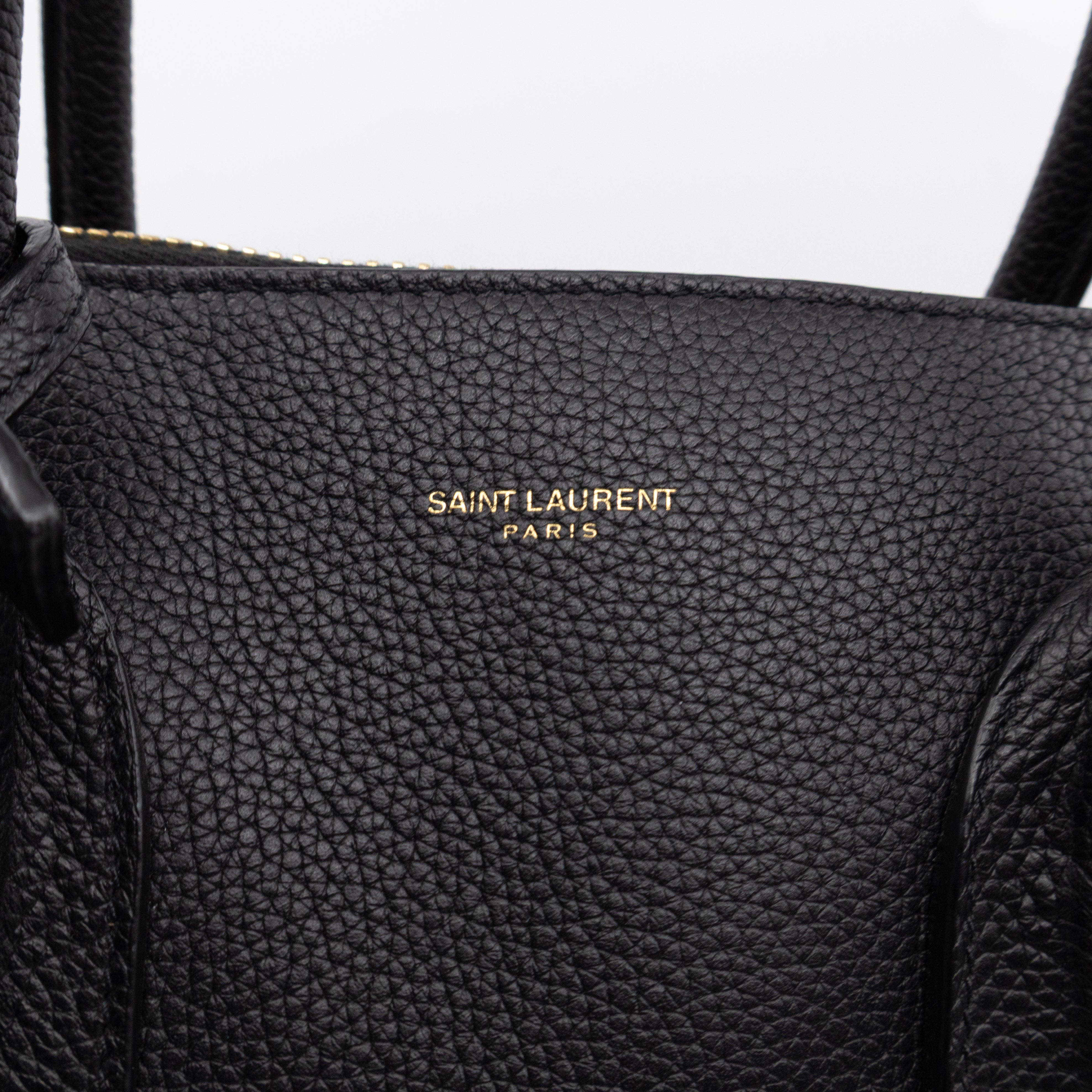 Sac de Jour North South Tote Black Grained Leather