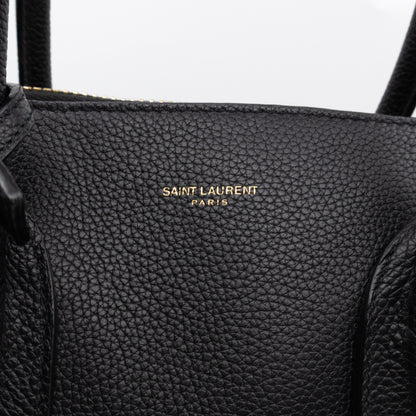 Sac de Jour North South Tote Black Grained Leather