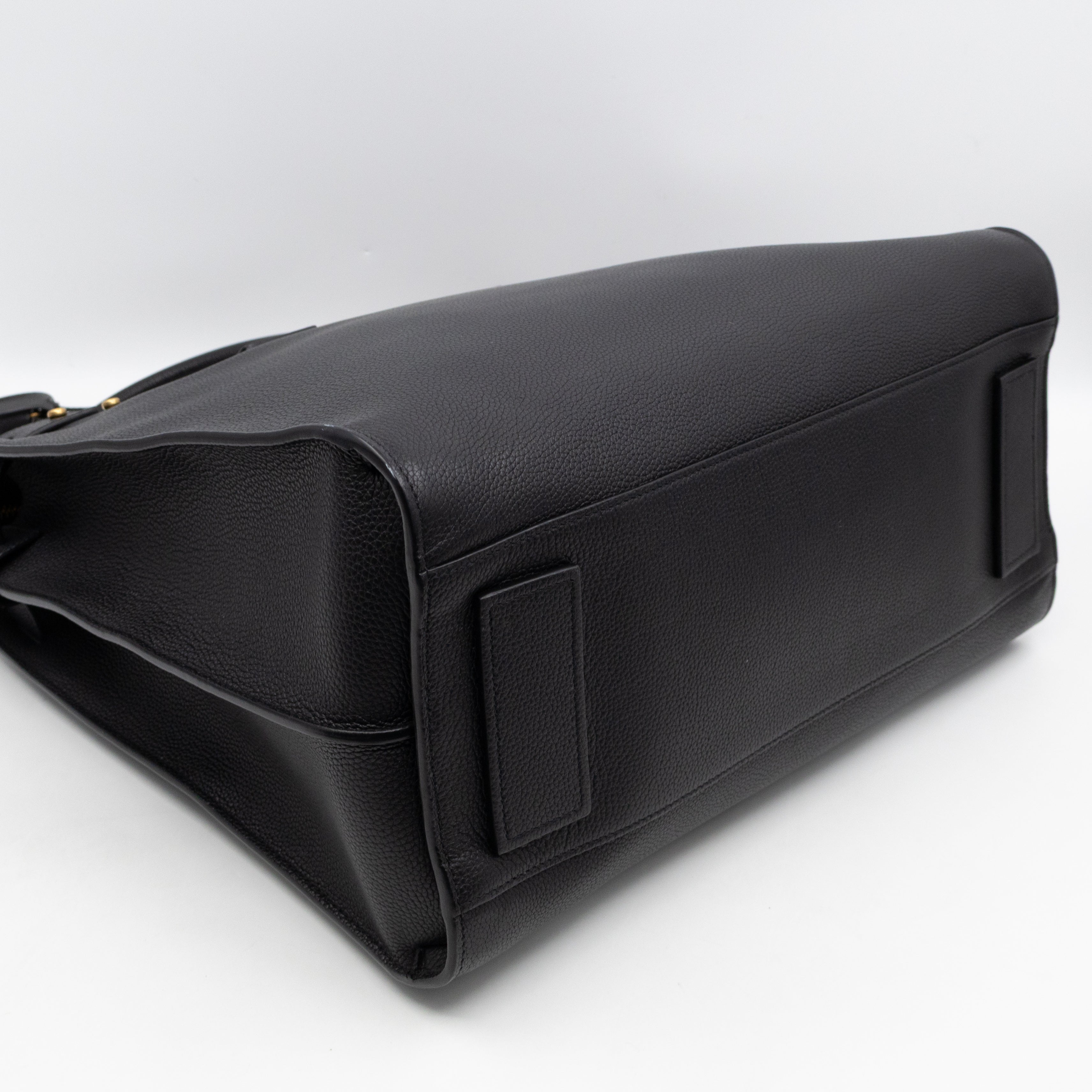 Sac de Jour North South Tote Black Grained Leather