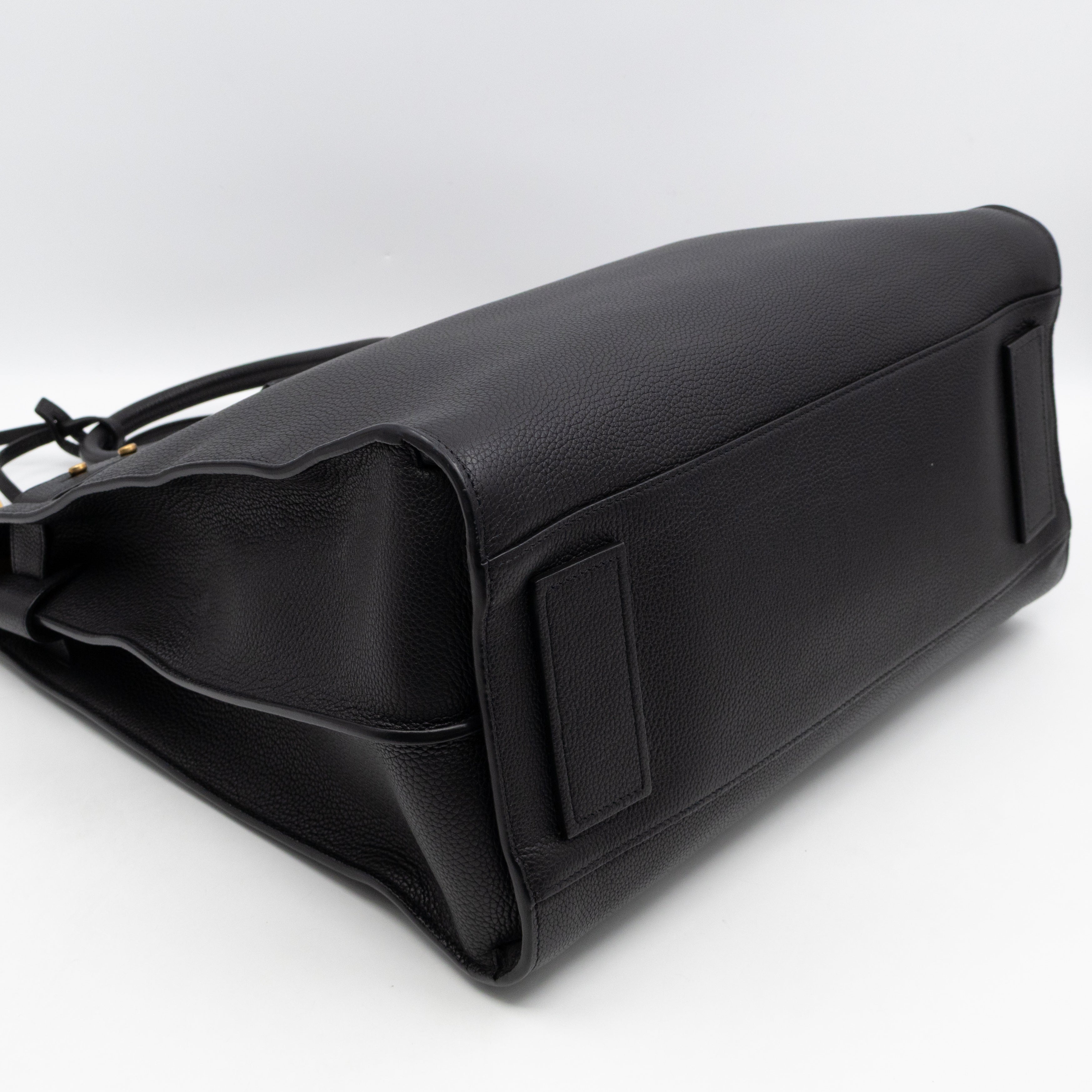 Sac de Jour North South Tote Black Grained Leather