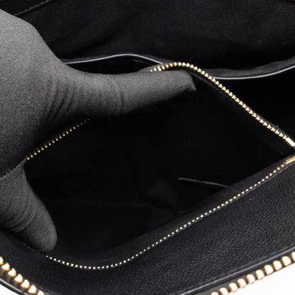 Sac de Jour North South Tote Black Grained Leather