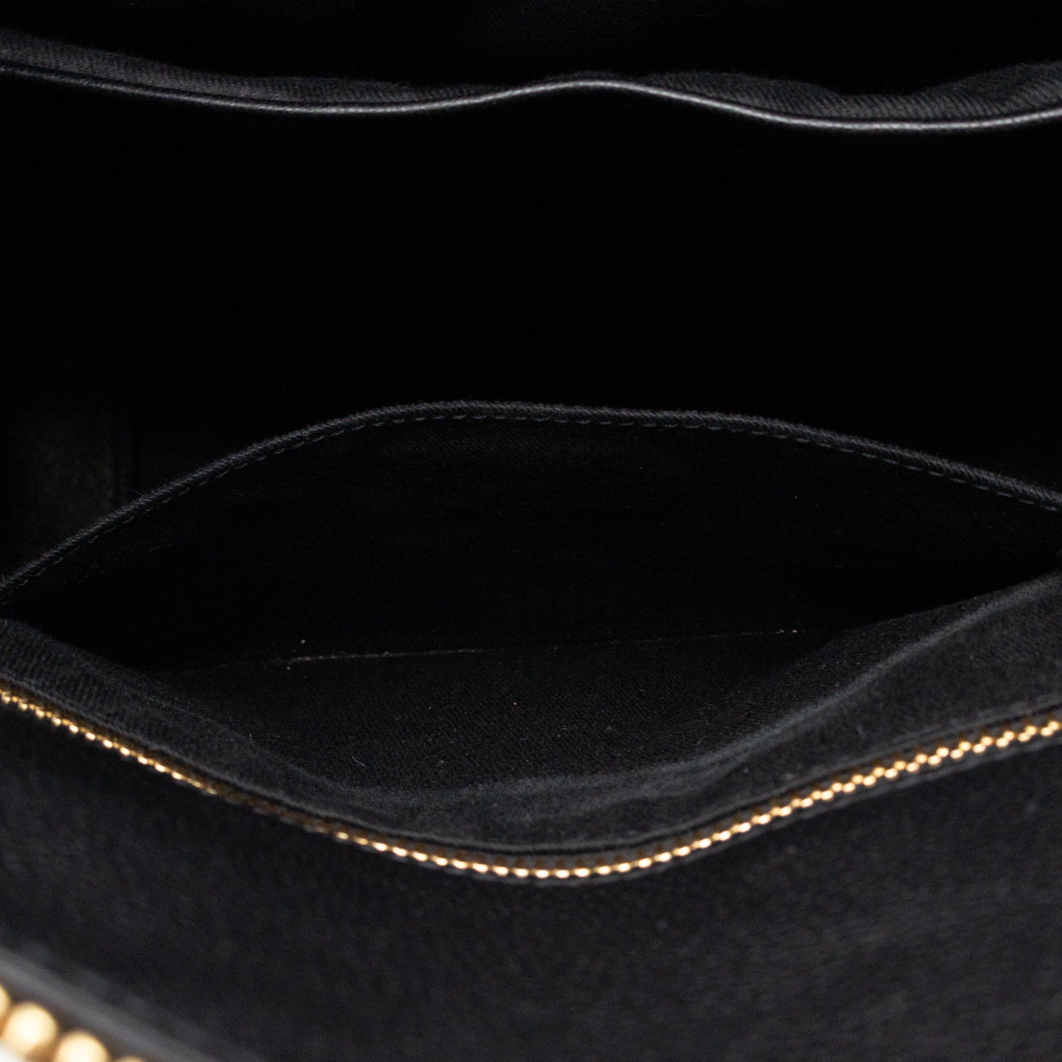 Sac de Jour North South Tote Black Grained Leather