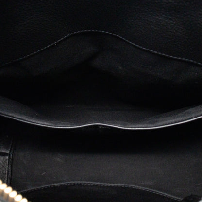 Sac de Jour North South Tote Black Grained Leather