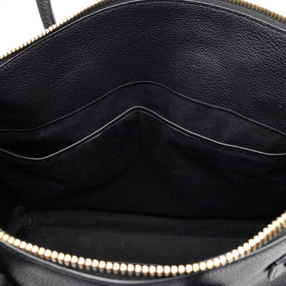 Sac de Jour North South Tote Black Grained Leather