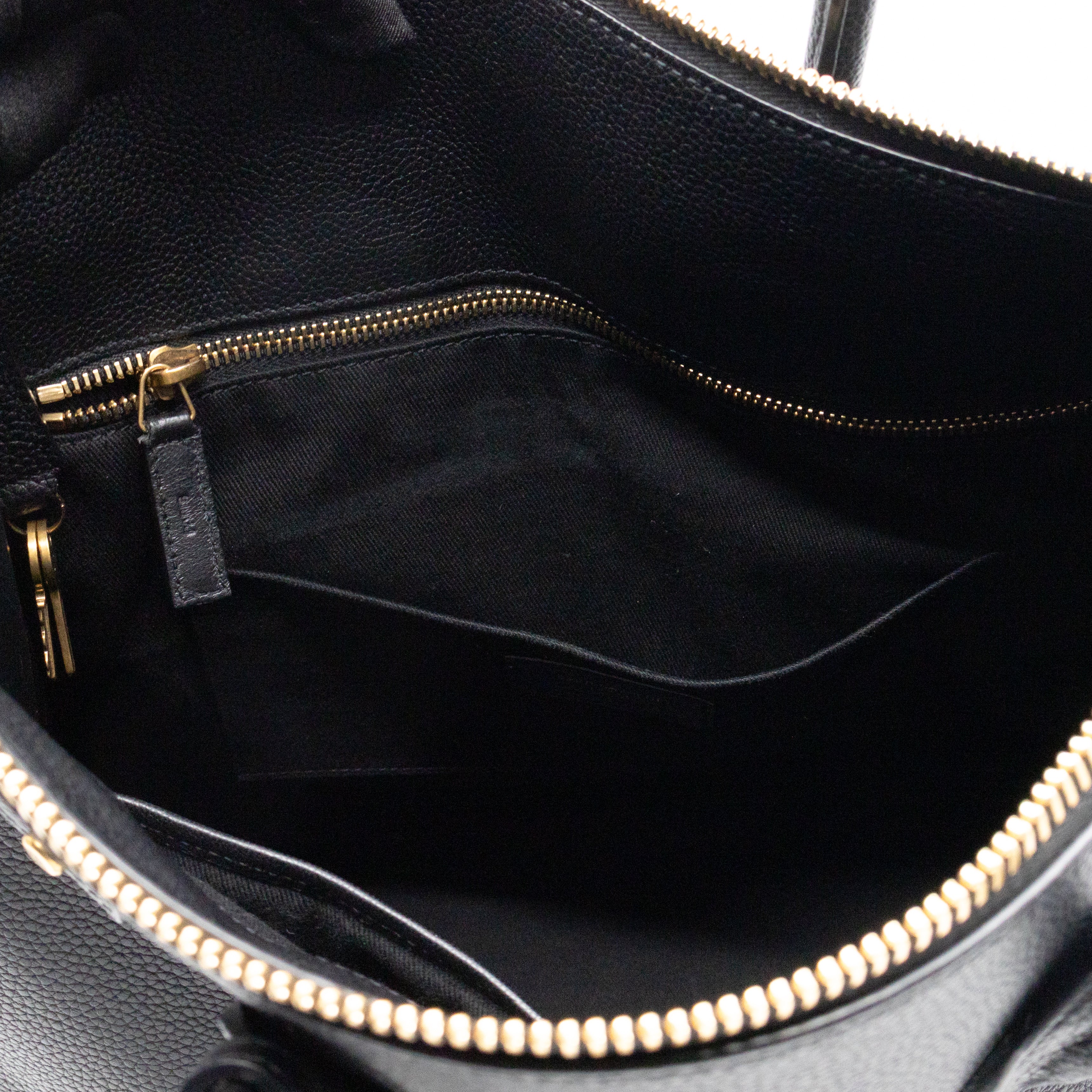 Sac de Jour North South Tote Black Grained Leather