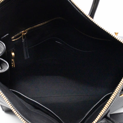 Sac de Jour North South Tote Black Grained Leather