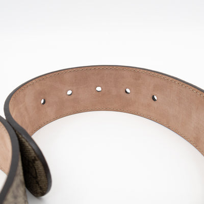 Wide Belt GG Supreme Brown Leather 95 cm