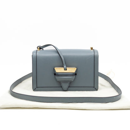 Small Barcelona Slate Blue Leather