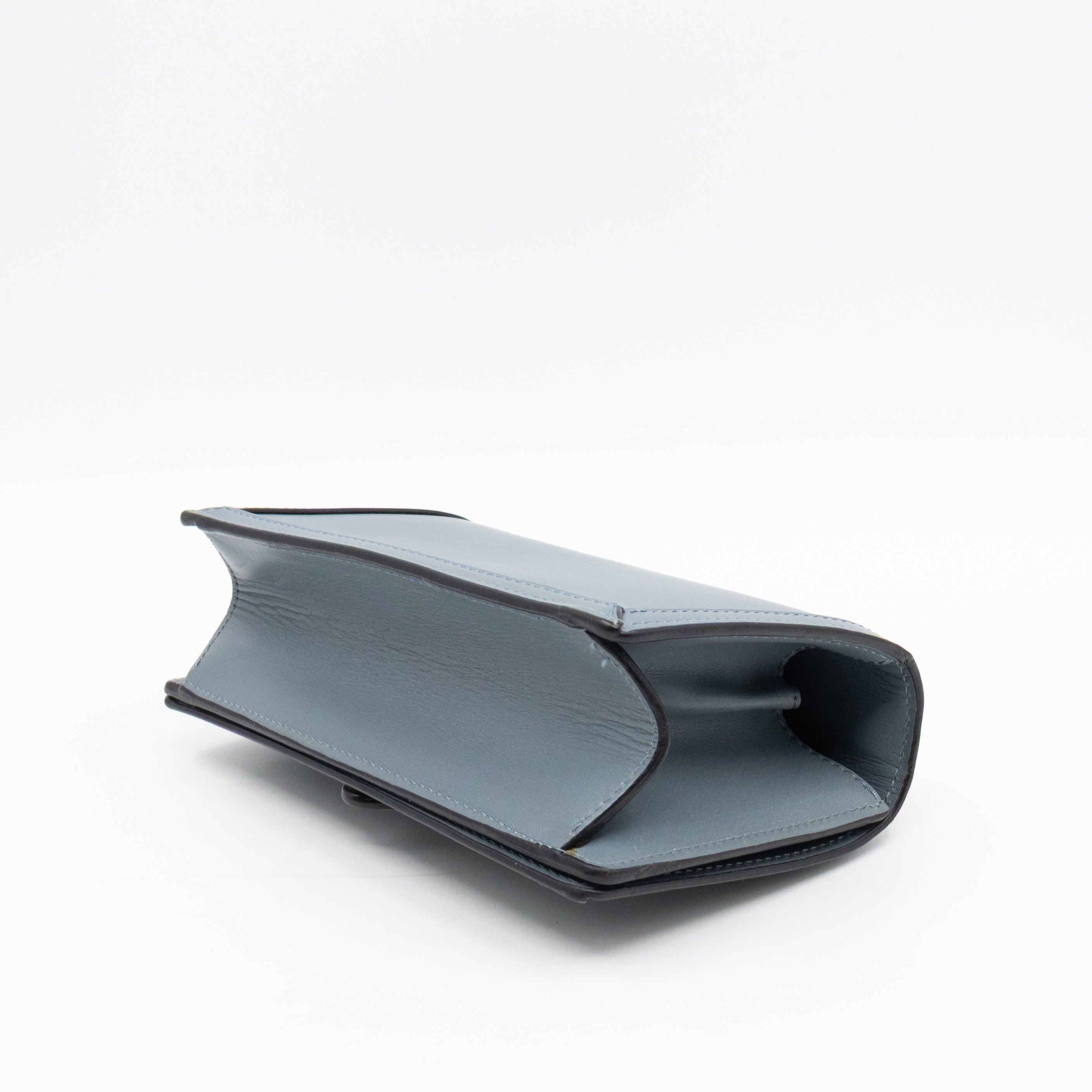 Small Barcelona Slate Blue Leather