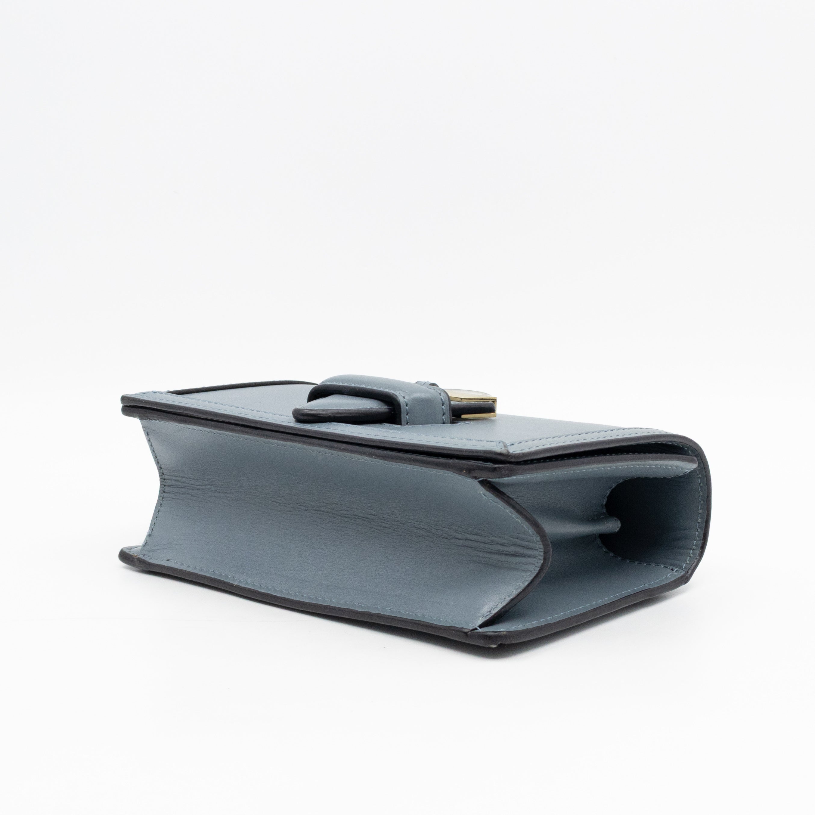 Small Barcelona Slate Blue Leather