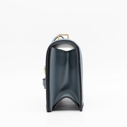 Small Barcelona Slate Blue Leather