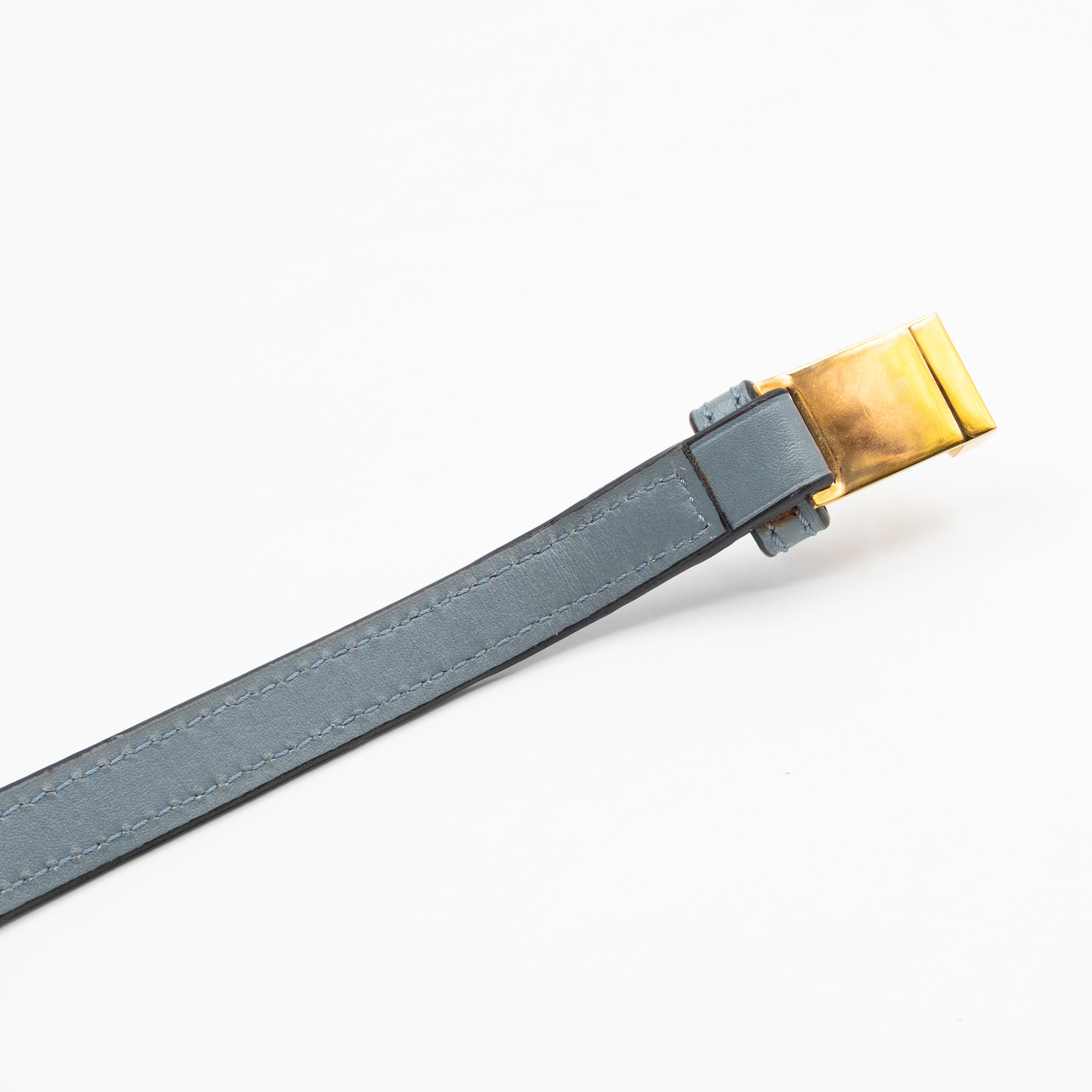 Small Barcelona Slate Blue Leather