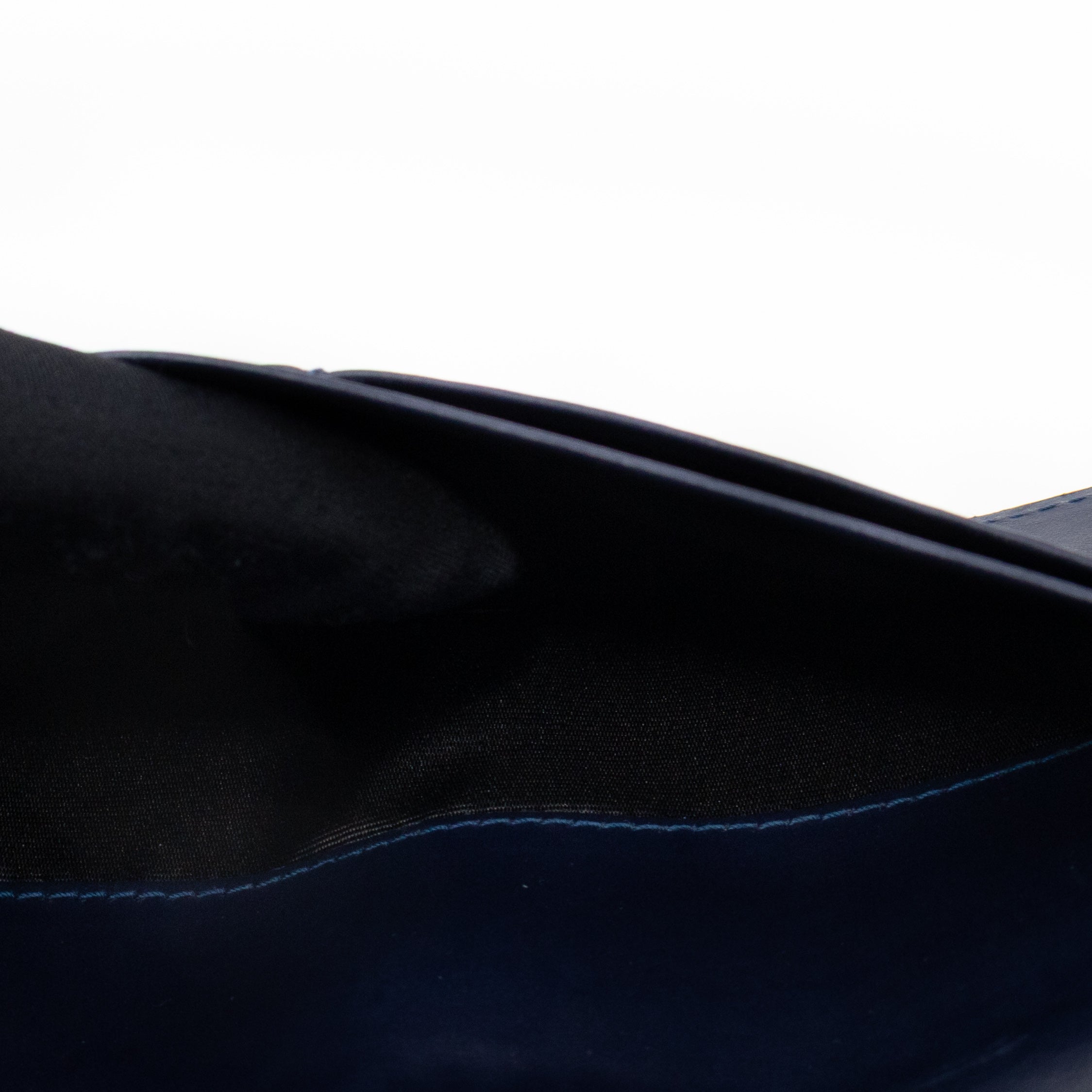 Anagram Continental Wallet Blue Leather