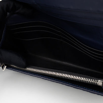 Anagram Continental Wallet Blue Leather