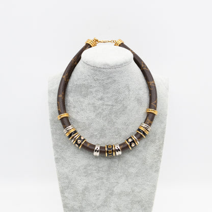 Wild LV Strass Necklace Monogram
