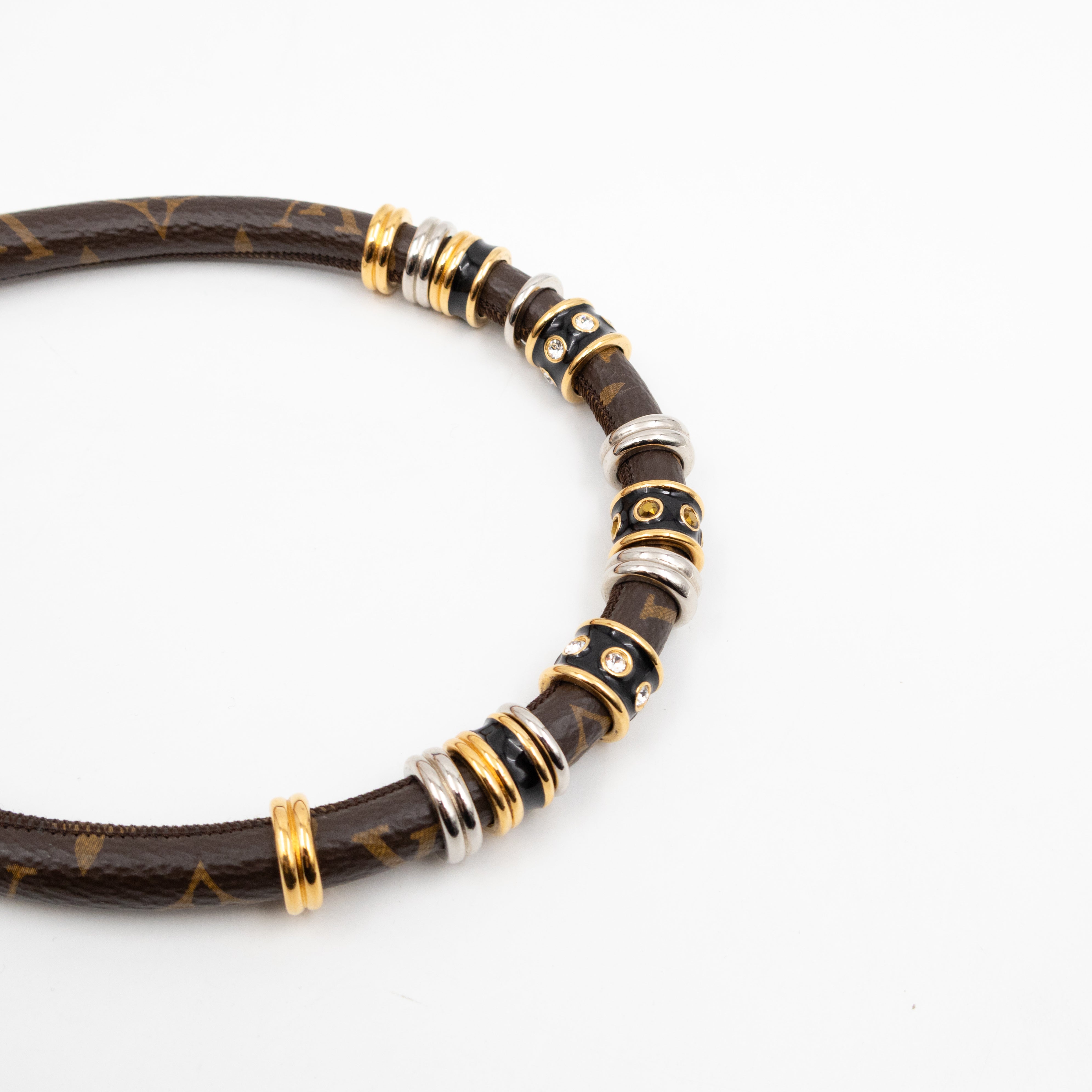 Wild LV Strass Necklace Monogram