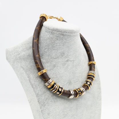 Wild LV Strass Necklace Monogram