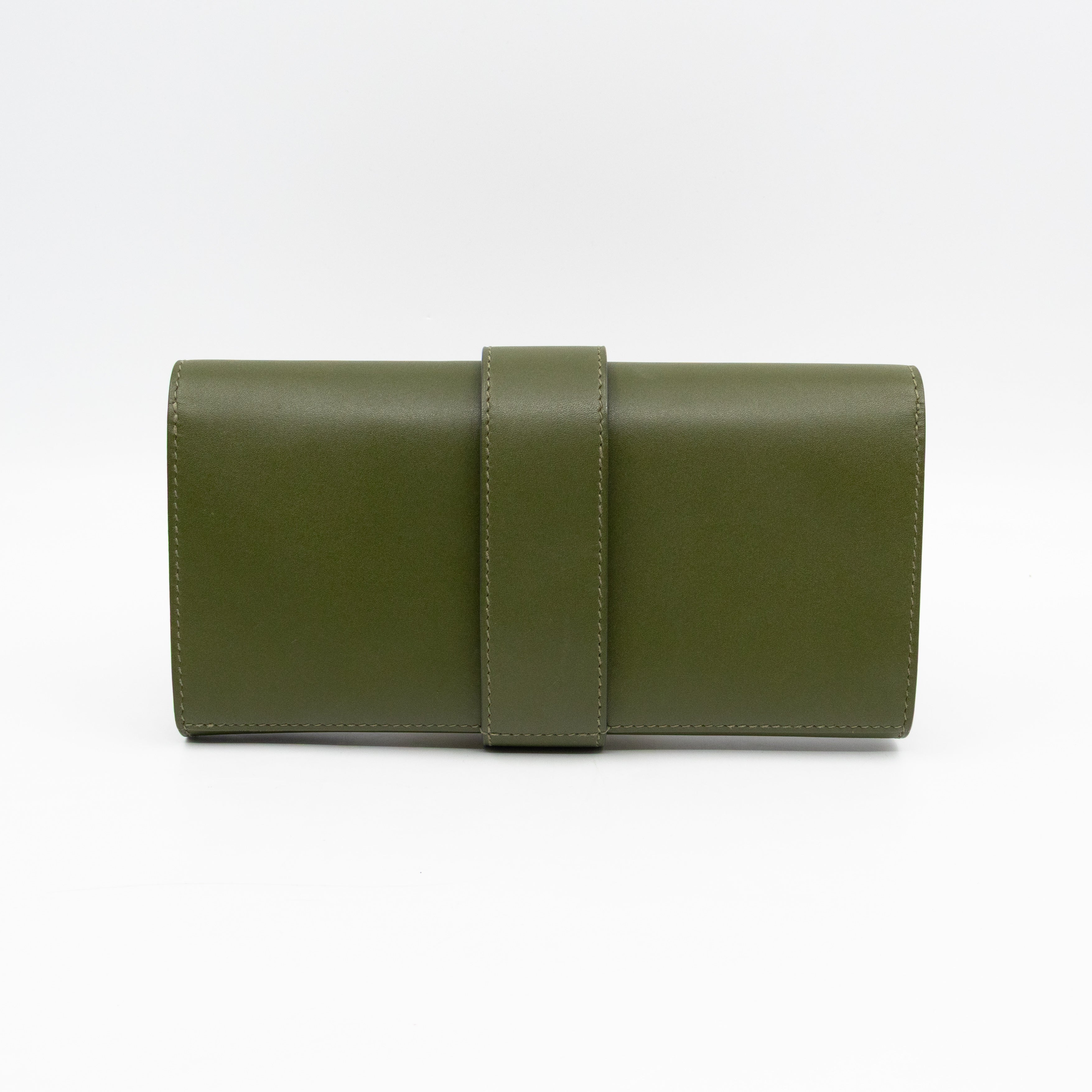 Medor 23 Clutch Green Leather