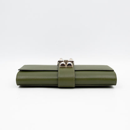 Medor 23 Clutch Green Leather