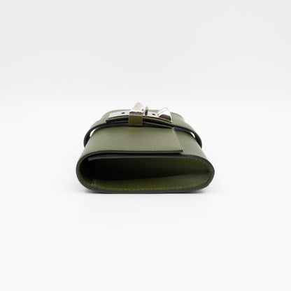 Medor 23 Clutch Green Leather