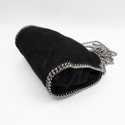 Falabella Fold Over Mini Tote Black