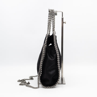 Falabella Fold Over Mini Tote Black