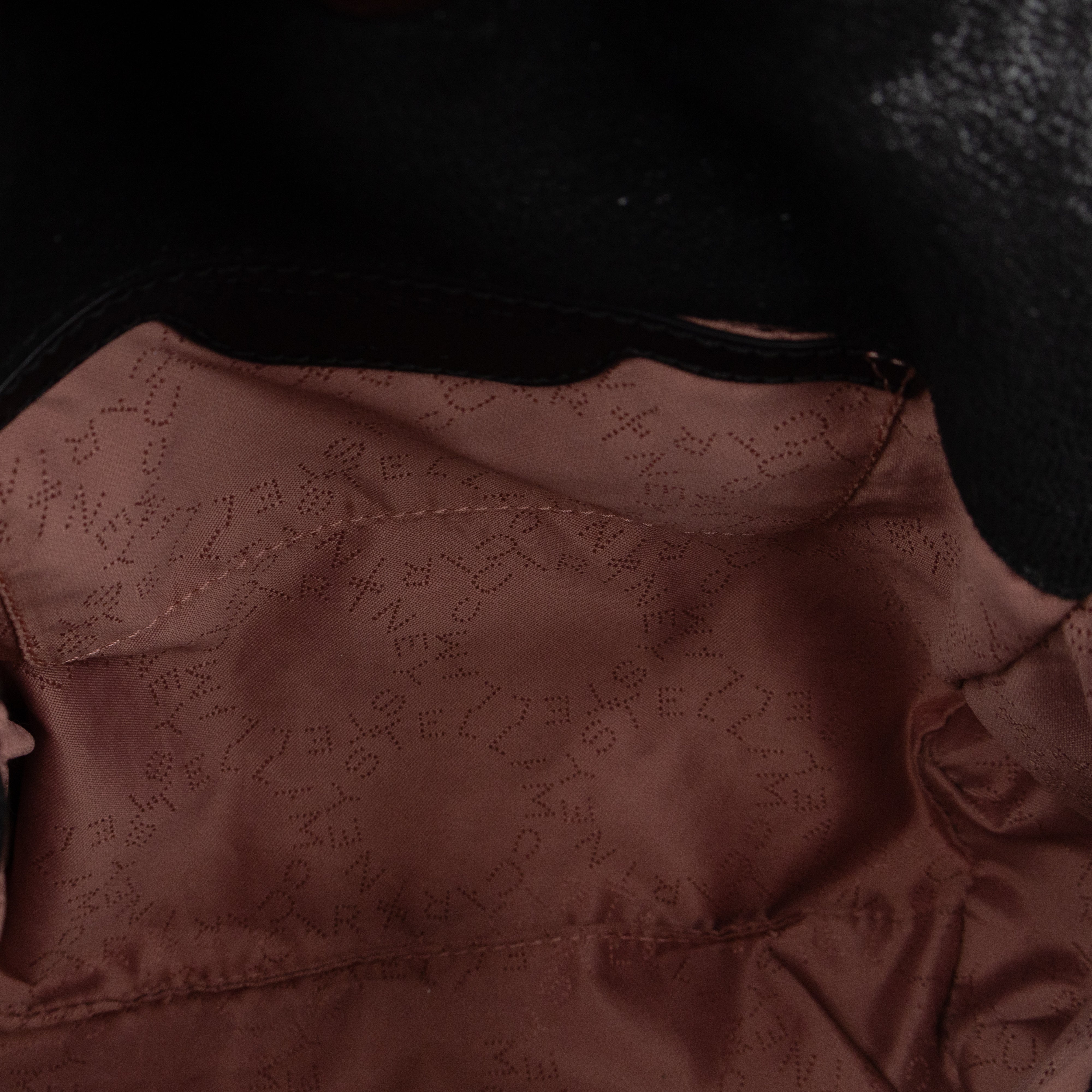 Falabella Fold Over Mini Tote Black