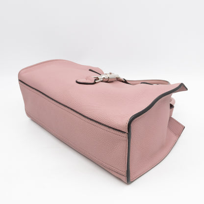 New Jackie Top Handle Bag Pink Leather