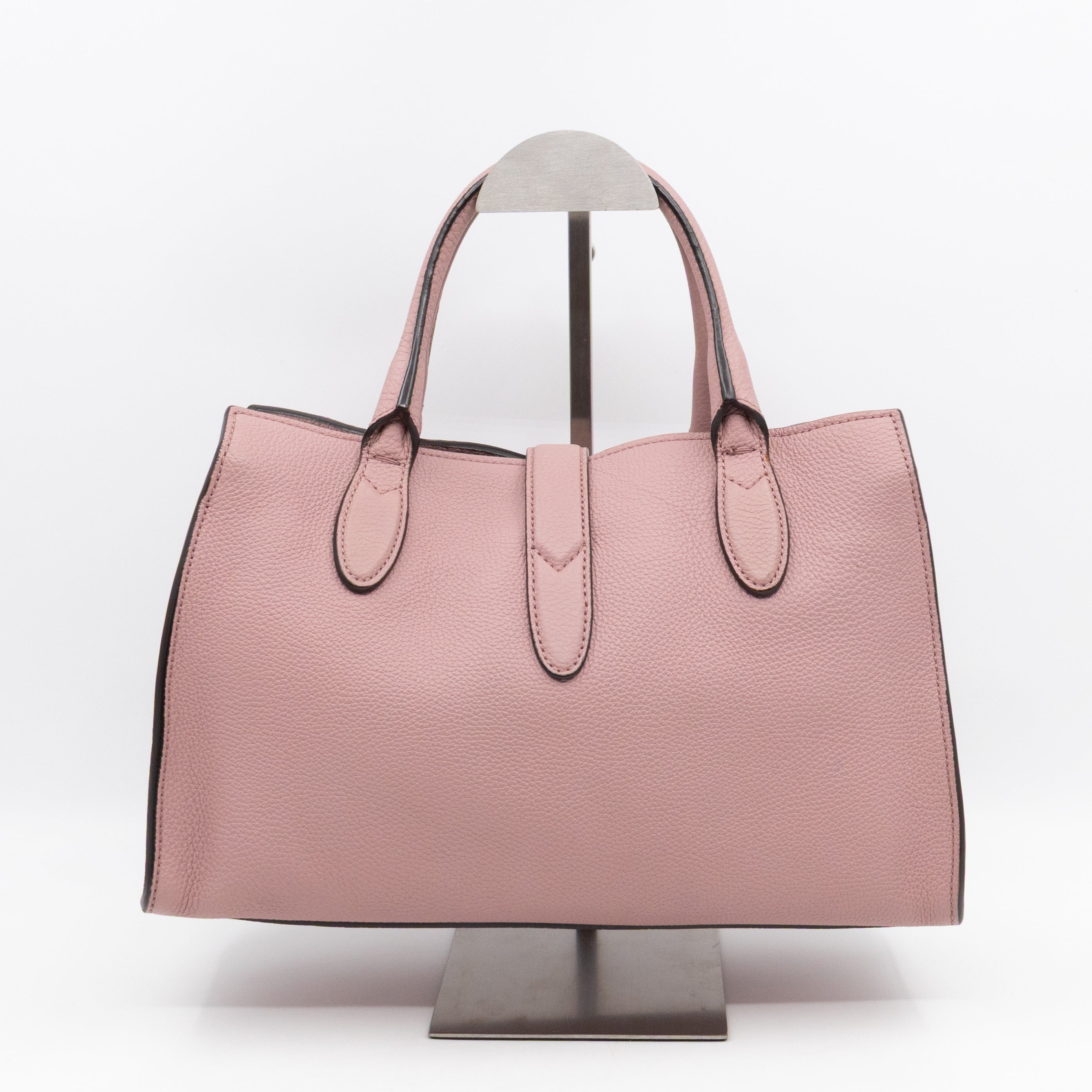 New Jackie Top Handle Bag Pink Leather
