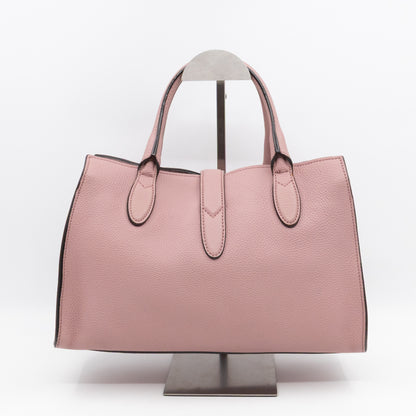 New Jackie Top Handle Bag Pink Leather