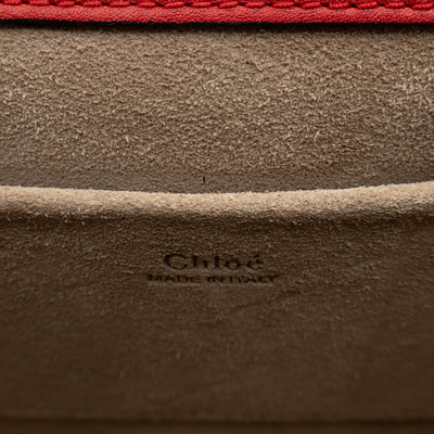 Small Nile Bracelet Bag Red Leather