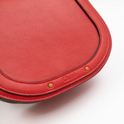 Small Nile Bracelet Bag Red Leather