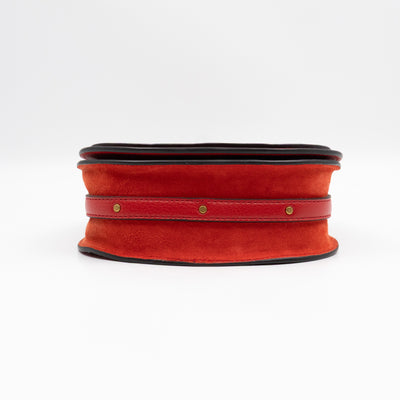 Small Nile Bracelet Bag Red Leather