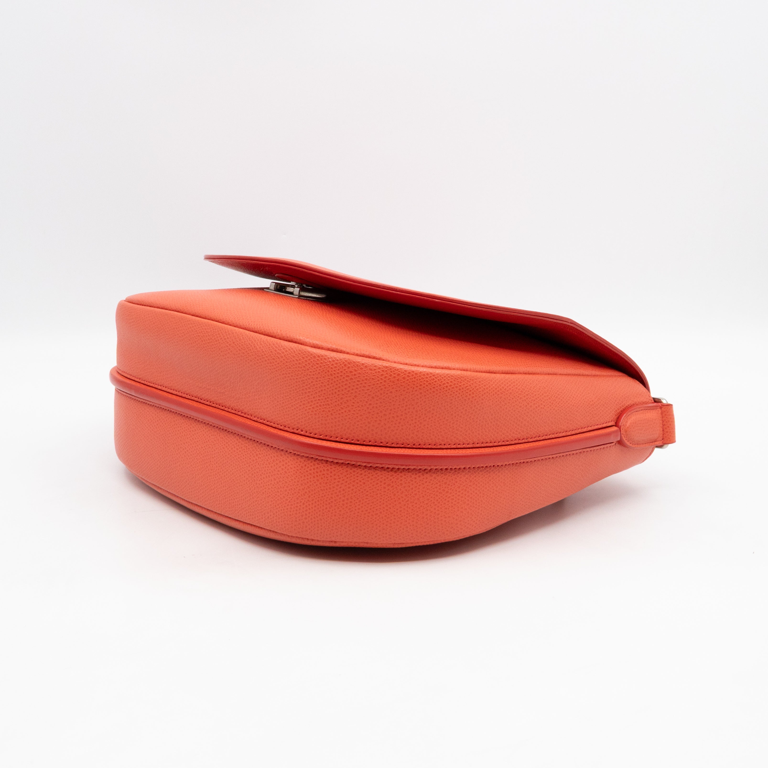 Trotteur Messenger Bag Orange Leather