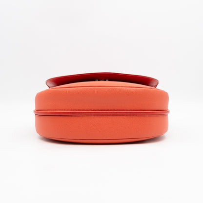 Trotteur Messenger Bag Orange Leather