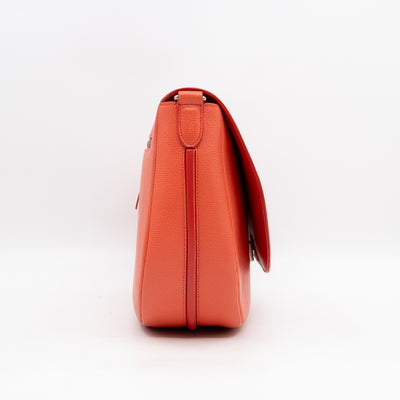 Trotteur Messenger Bag Orange Leather