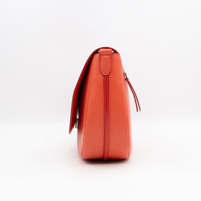 Trotteur Messenger Bag Orange Leather