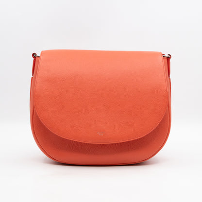 Trotteur Messenger Bag Orange Leather