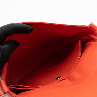 Trotteur Messenger Bag Orange Leather