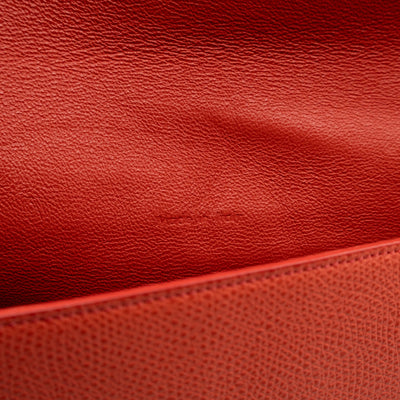 Trotteur Messenger Bag Orange Leather