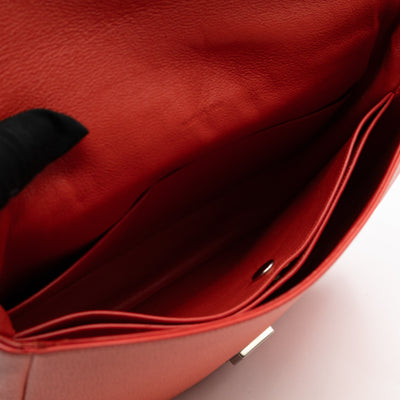 Trotteur Messenger Bag Orange Leather