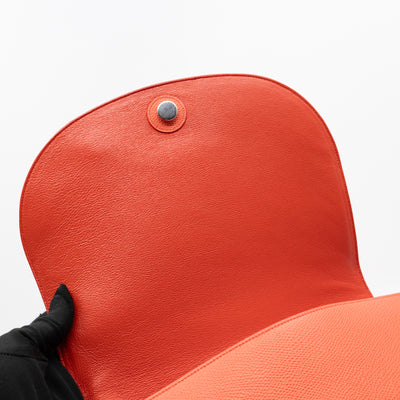 Trotteur Messenger Bag Orange Leather