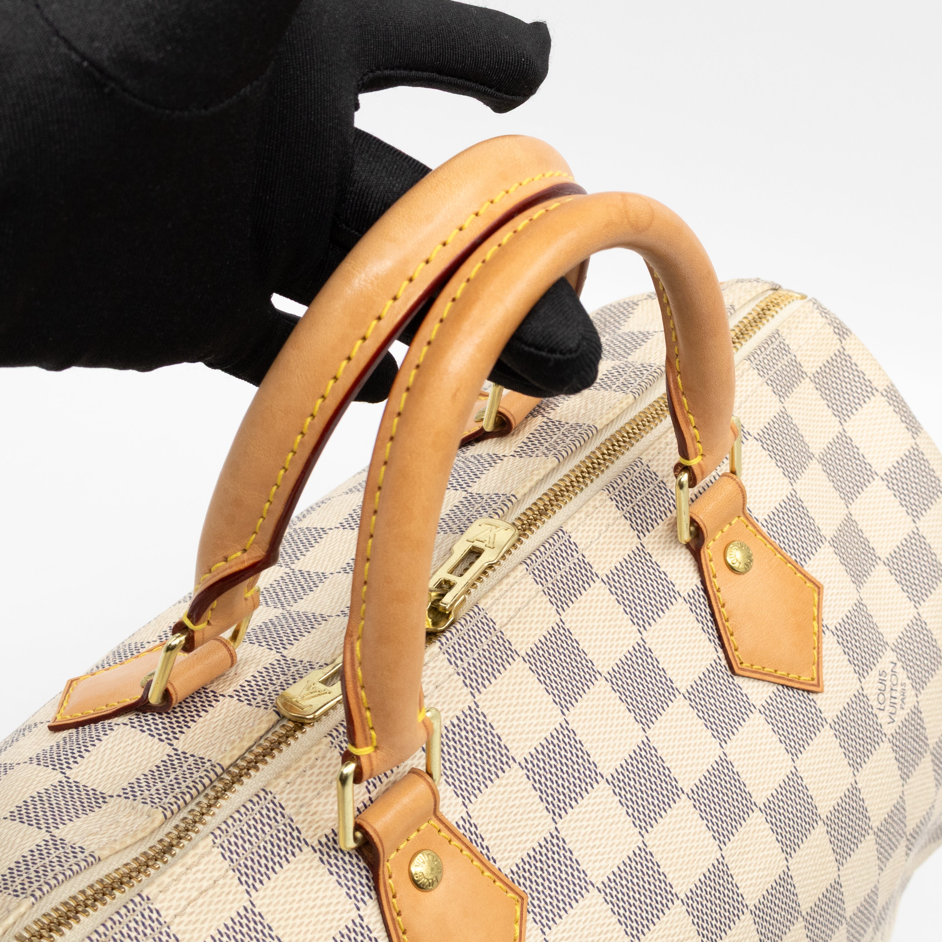 Speedy 30 Bandouliere Damier Azur