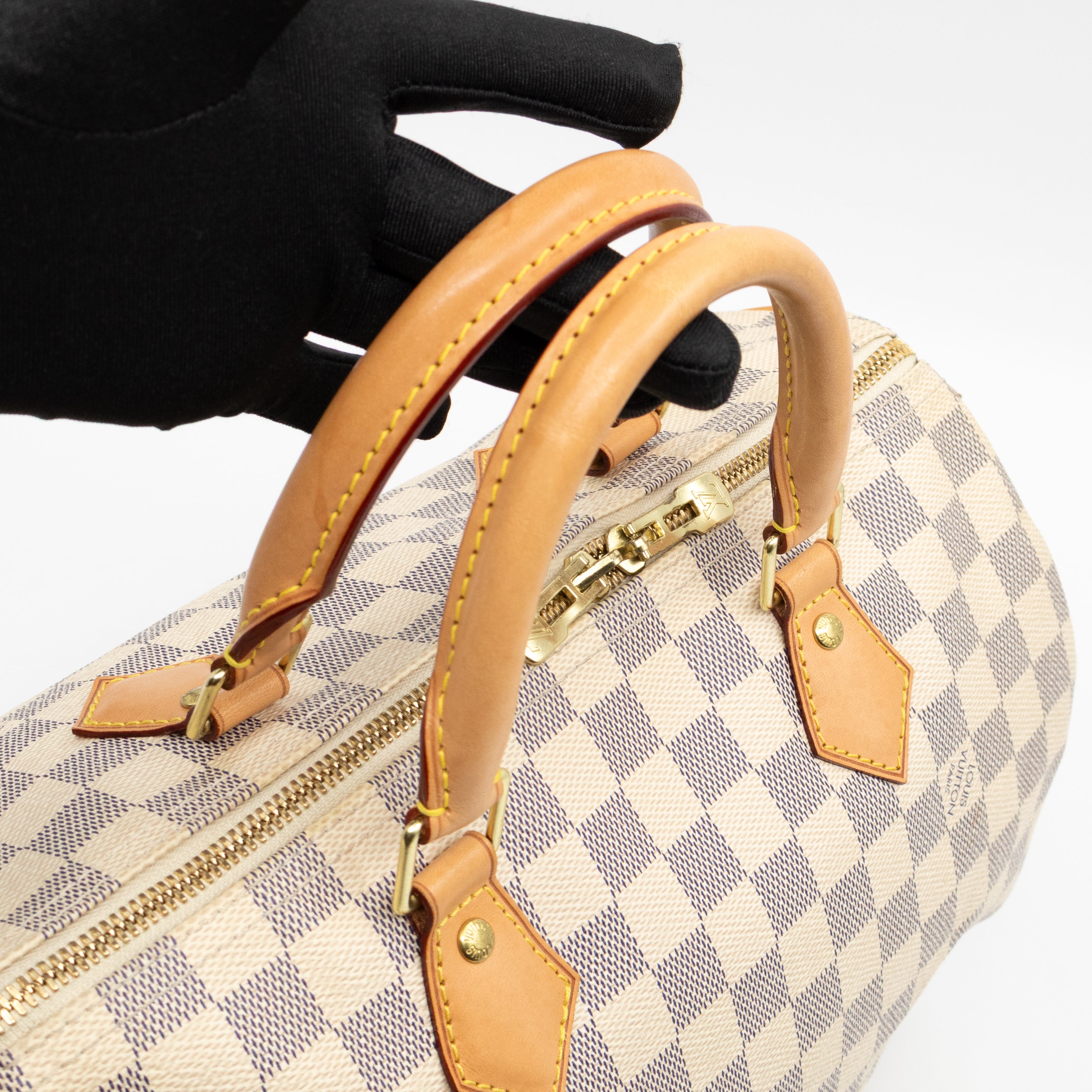 Speedy 30 Bandouliere Damier Azur