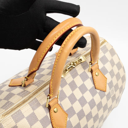 Speedy 30 Bandouliere Damier Azur