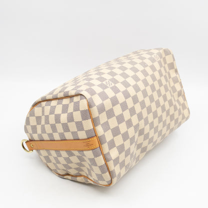 Speedy 30 Bandouliere Damier Azur