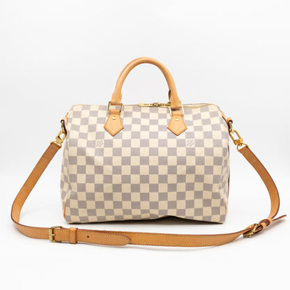 Speedy 30 Bandouliere Damier Azur