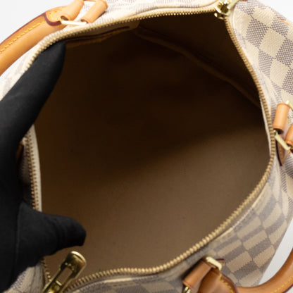 Speedy 30 Bandouliere Damier Azur